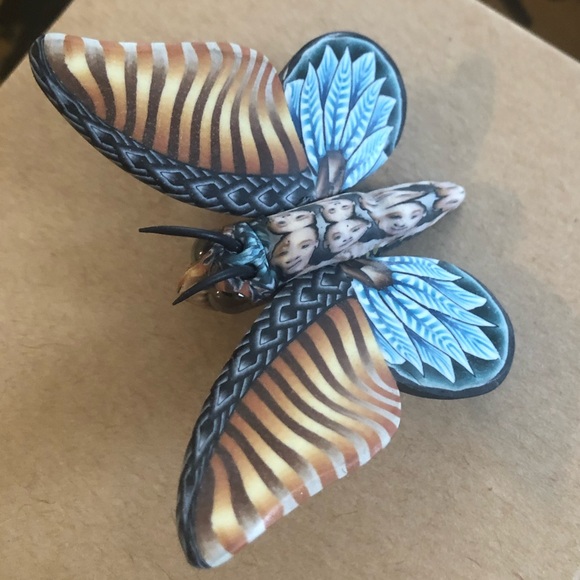 Jon Stuart Anderson Butterfly Pin - Picture 4 of 9